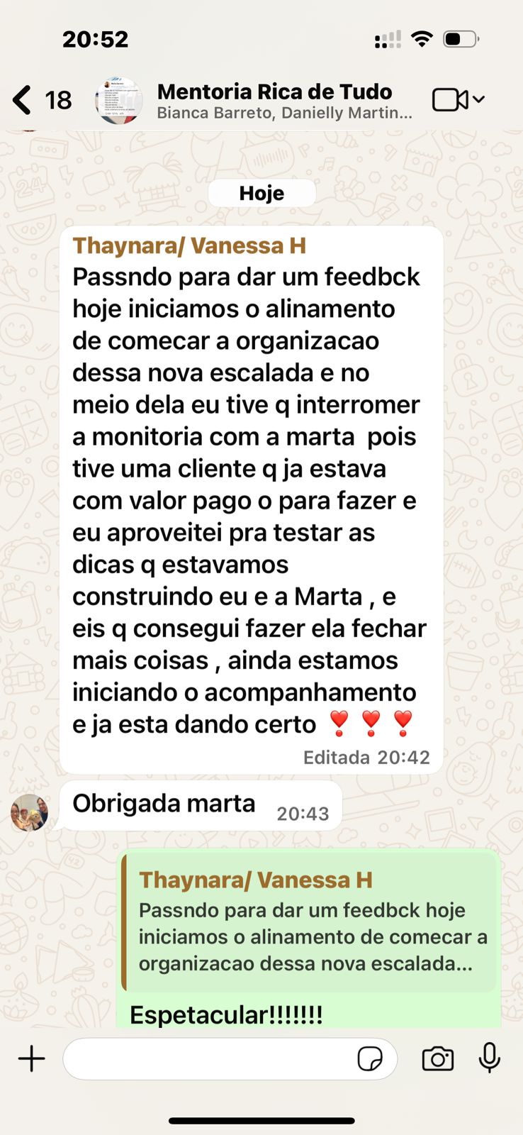 Depoimento de Thaynara