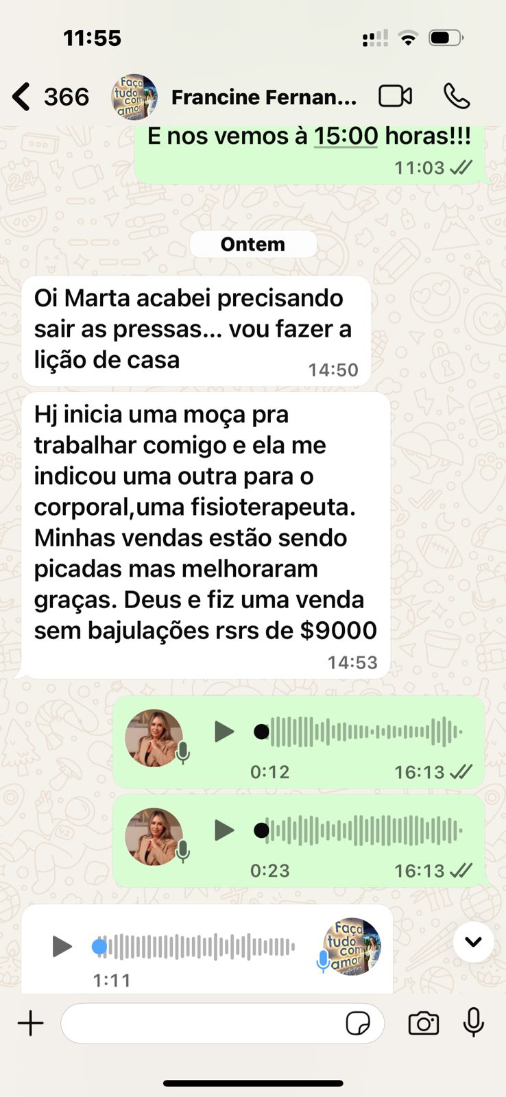 Depoimento de Francine Fernan…