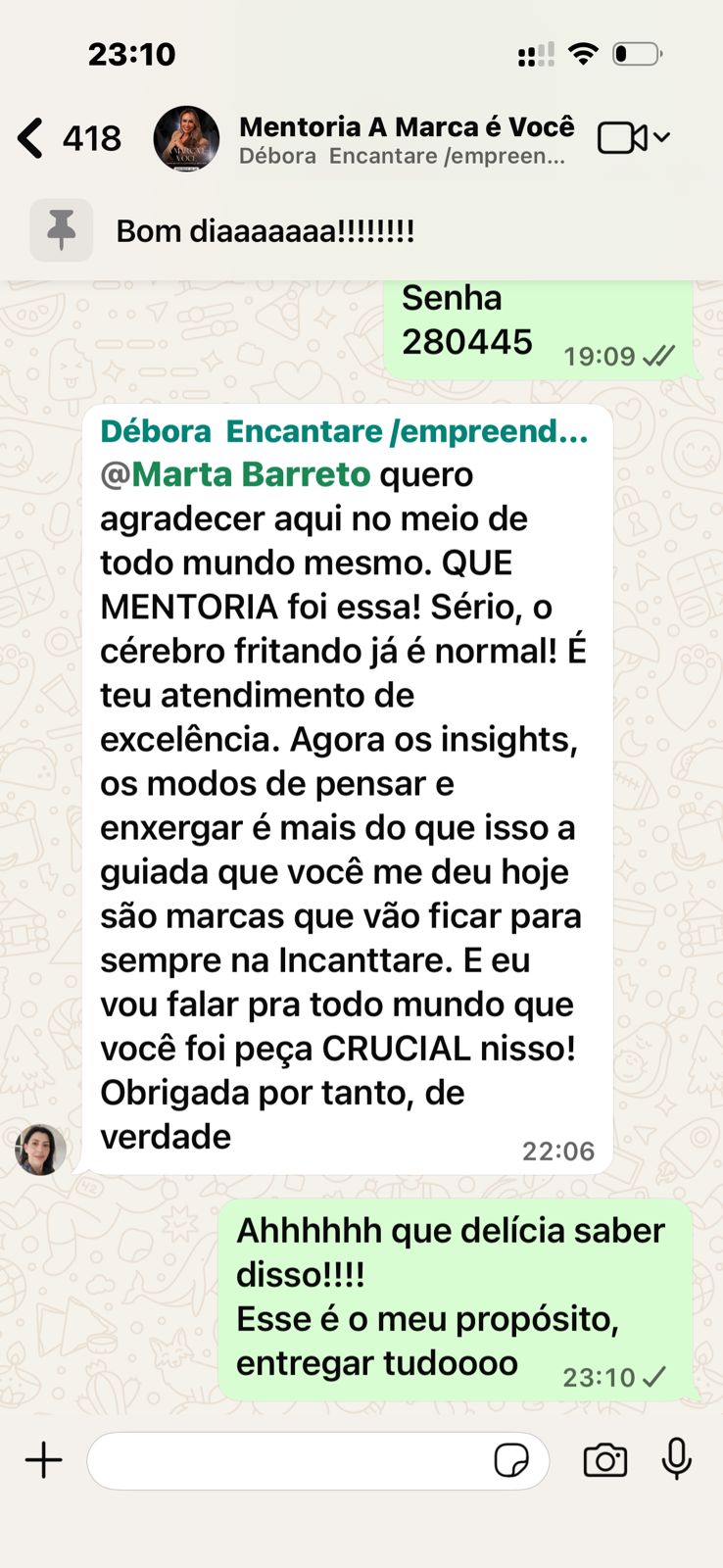 Depoimento de Débora